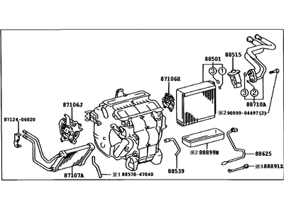 Toyota 87050-06221 Radiator Assy,  Air Conditioner