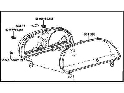 2003 Toyota Camry Instrument Cluster - 83800-0W270