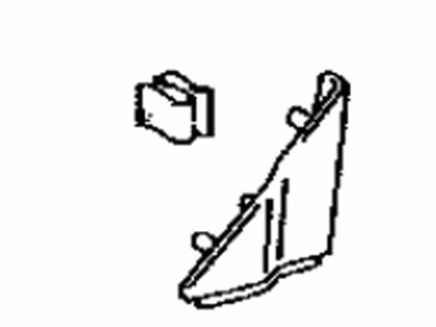 Toyota 67491-33090 Garnish, Front Door Lower Frame Bracket, Passenger Side