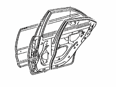 Toyota 67004-33130 Panel Sub-Assembly, Rear Door, Driver Side