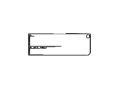 Toyota 74596-12011 Label,  Side Air Bag Caution