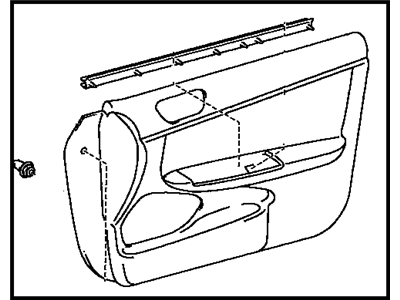Toyota 67620-3T011-B0 Board Sub-Assy,  Front Door Trim,  LH