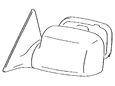 Toyota 87910-33500-A1 Mirror Assy,  Outer Rear View,  RH