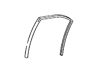 Toyota 68152-33070 Run,  Rear Door Glass,  LH