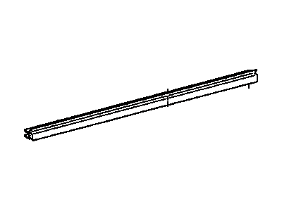 Toyota 68174-33050 Weatherstrip,  Rear Door Glass,  Inner LH