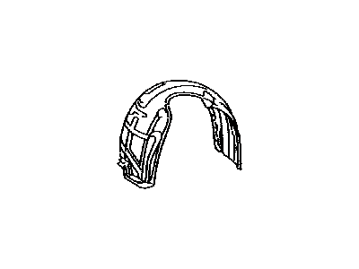Toyota 53875-33110 Liner,  Front Fender,  RH