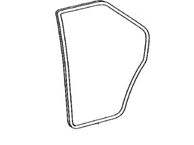 Toyota 62331-33070-B1 Weatherstrip, Rear Door Opening Trim, Passenger Side