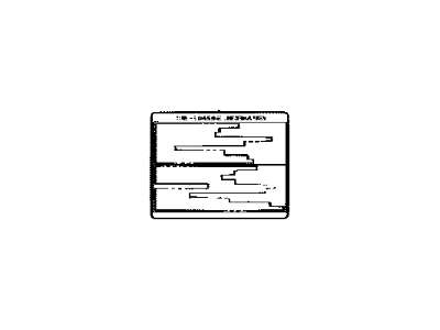 Toyota 42661-33632 Label,  Tire Pressure Information