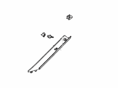 Toyota 62210-33080-A1 Garnish, Front Pillar, Passenger Side