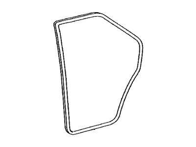 Toyota 62332-33070-B0 Weatherstrip,  Rear Door Opening Trim,  LH