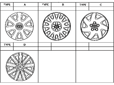 Toyota 42602-33090 Cap,  Wheel