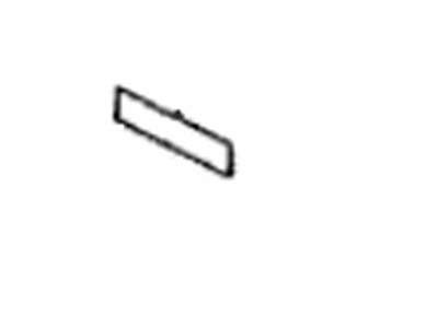 Toyota 74596-12040 Label, Passenger Air Bag Caution, Passenger Side