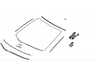 Toyota 56101-08340 Glass,  Windshield