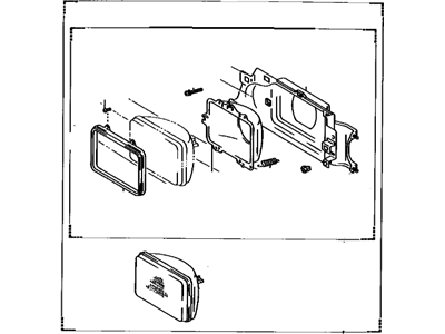 Toyota Tercel Headlight - 81110-16370