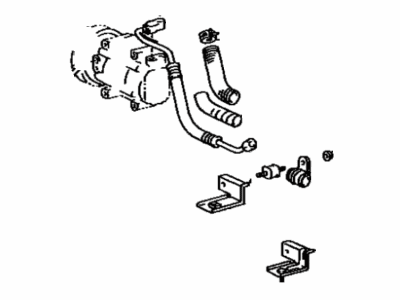 Toyota 88703-16010 Hose Sub-Assembly, Discharge