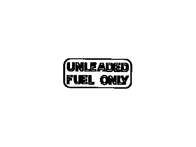 Toyota 74559-33010 Plate,  Fuel Caution
