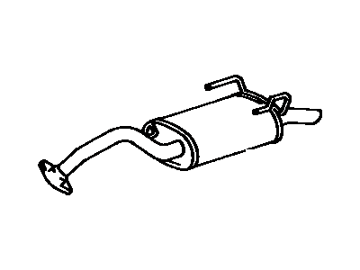 Toyota 17430-11161 Pipe Assembly, Exhaust, Tail