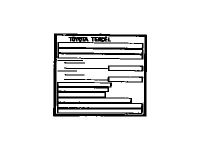 Toyota 42661-16230 Label