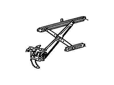 1987 Toyota Tercel Window Regulator - 69810-16070