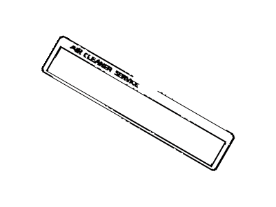 Toyota 11293-74060 Info Label