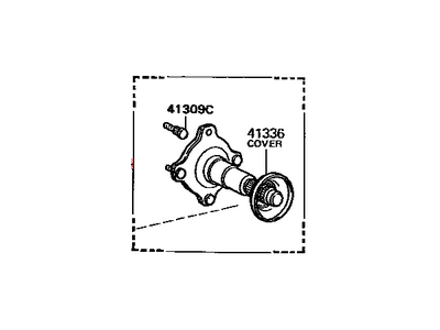 Toyota 41309-42010 Shaft Sub-Assy,  Rear Differential Side Gear