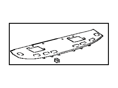 Toyota 64330-32140-02 Panel Assembly, Package Tray Trim