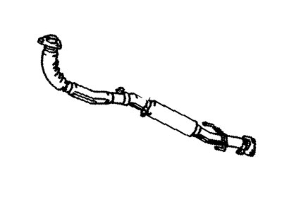 Toyota 17410-74150 Front Pipe