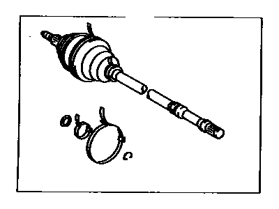 Toyota 43470-39025 Shaft Assembly, Front Drive Outboard Joint, Passenger Side