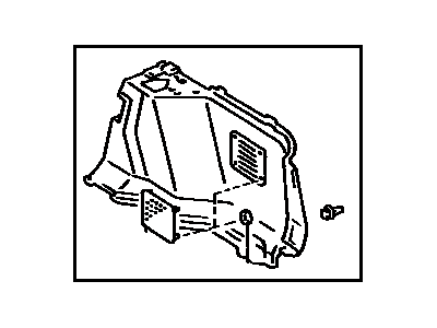 Toyota 64730-32020-03 Lower Quarter Trim