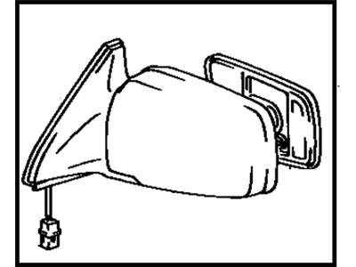 Toyota 87940-32230-01 Mirror Assembly, Outer Rear View, Driver Side
