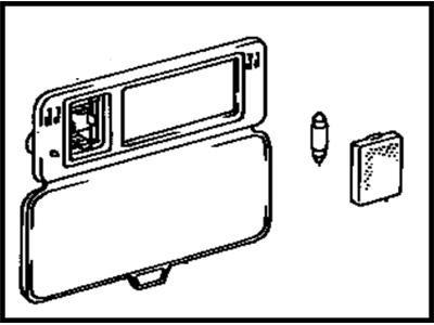 Toyota 81340-32020-D1 Lamp Assembly, Vanity, Passenger Side