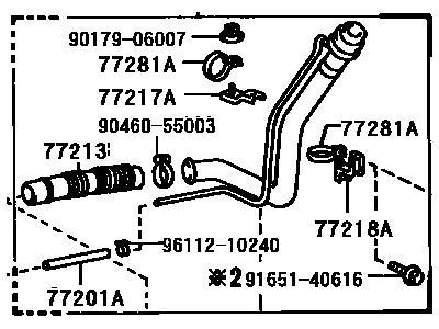 Toyota Camry Fuel Filler Neck - 77201-32100