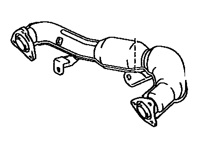 Toyota 17106-62011 Pipe Sub-Assembly, Exhaust Crossover