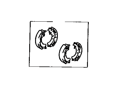 Toyota 04495-32020 Shoe Kit,  Rear Brake