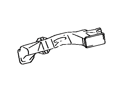 Toyota 55086-32040 Duct, Air, Side Passenger Side