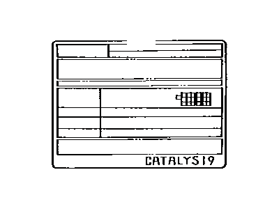 Toyota 11298-74230 Emission Label