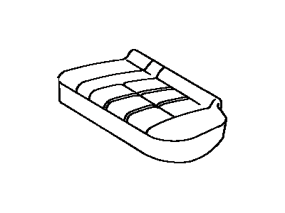 Toyota 71076-35560-E1 Cover,  Rear Seat Cushion,  LH (For Separate Type)