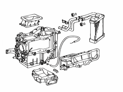 87150-32130 Toyota Radiator Assembly, Heater Illustration 1 of 1