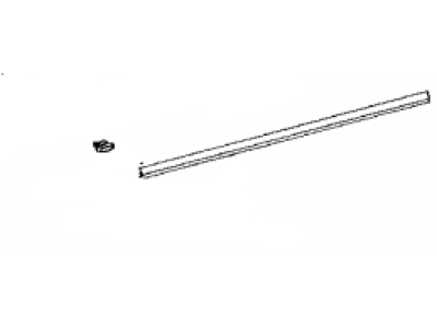 Toyota 67864-42010 Weatherstrip,  Rocker Outer,  LH