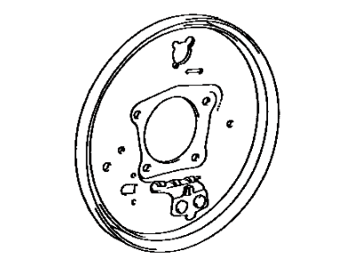 Toyota 47044-32010 Backing Plate, Rear Driver Side