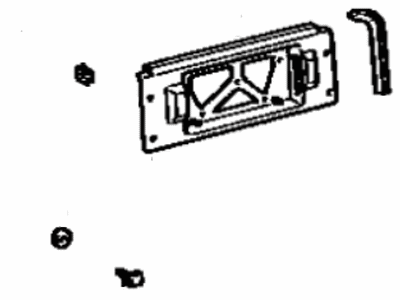 Toyota License Plate - 75082-20110
