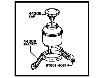 Toyota Celica Power Steering Reservoir - 44360-20080