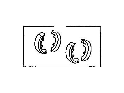 Toyota 04495-20100 Shoe Kit,  Rear Brake