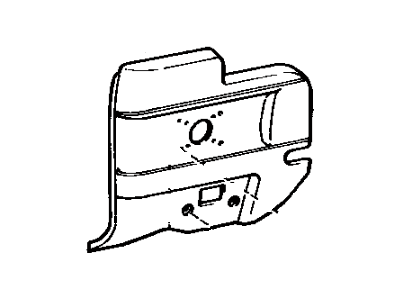 Toyota 62510-20240-02 Board, Quarter Inside Trim, Passenger Side