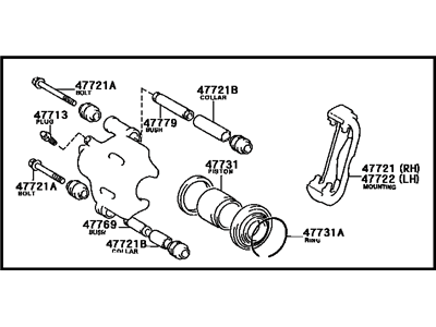 Toyota Celica Brake Caliper - 47750-20201