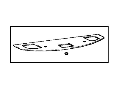 Toyota 64330-20690-02 Panel Assembly, Package Tray Trim