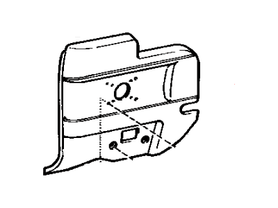 Toyota 62520-20240-02 Board, Quarter Inside Trim, Driver Side