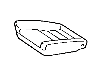 71071-2B590-03 Toyota Cover, Front Seat Cushion, Passenger Side(For Separate Type) Illustration 1 of 1
