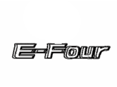 Toyota 75444-42180 Plate, Back Door Name