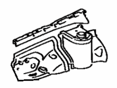 Toyota 53701-32901 Apron Sub-Assembly, Front Fender, Passenger Side
